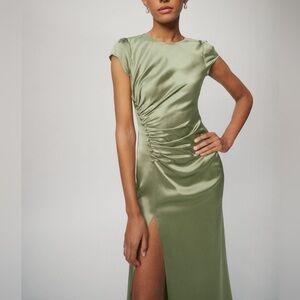Reformation Green Maxi Dress